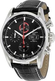 Certina DS 1 Czarny/Skóra Ø43 mm C006.414.16.051.01