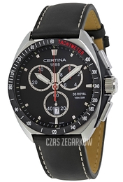 Certina DS Royal Chrono Czarny/Skóra Ø41 mm C010.417.16.051.01