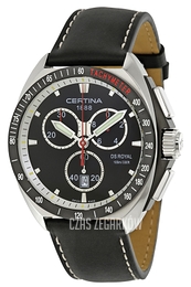 Certina DS Royal Chrono Czarny/Skóra Ø41 mm C010.417.16.051.02