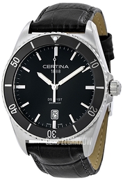 Certina DS First Czarny/Skóra Ø41 mm C014.410.16.051.00