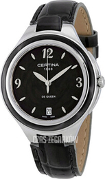 Certina DS Queen Czarny/Skóra Ø36 mm C018.210.16.057.00