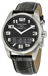 Certina DS Multi Czarny/Skóra Ø42 mm C020.419.16.052.01