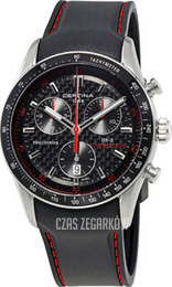 Certina DS 2 Czarny/Skóra Ø41 mm C024.447.17.051.10