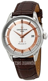 Certina DS 1 Srebrny/Skóra Ø40 mm C029.807.16.031.60