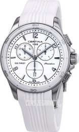Certina DS First Biały/Guma Ø38 mm C030.217.17.017.00