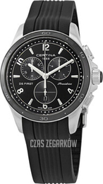 Certina DS First Czarny/Guma Ø38 mm C030.217.17.057.00