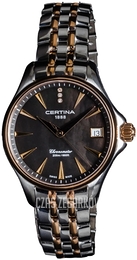 Certina DS Action Czarny/Stal w kolorze różowego złota Ø33.8 mm C032.051.22.126.00
