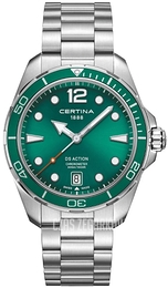 Certina Ds Action Zielony/Stal Ø43 mm C032.451.11.097.00