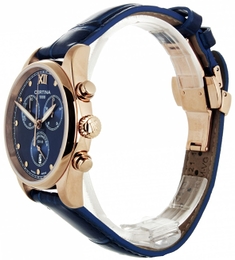 Certina Ds 8 Niebieski/Skóra Ø35 mm C033.234.36.048.00