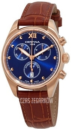 Certina Ds 8 Niebieski/Skóra Ø35 mm C033.234.36.048.01