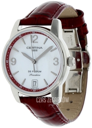 Certina DS Podium Biały/Skóra Ø33 mm C034.210.16.427.00