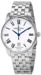 Certina Ds Podium Biały/Stal Ø39 mm C034.807.11.013.00