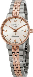 Certina Ds Caimano Srebrny/Stal w kolorze różowego złota Ø28 mm C035.210.22.037.01