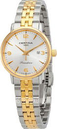 Certina Ds Caimano Srebrny/Stal w odcieniu złota Ø28 mm C035.210.22.037.02