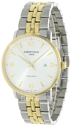 Certina Ds Caimano Srebrny/Stal w odcieniu złota Ø39 mm C035.410.22.037.02