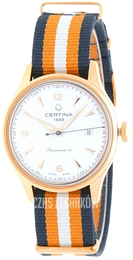 Certina DS Powermatic Biały/Tkanina Ø41 mm C038.407.38.037.00