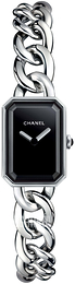Chanel Premiere Czarny/Stal 16x22 mm H3248