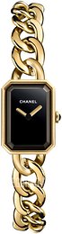 Chanel Premiere Czarny/18 karatowe żółte złoto 16x22 mm H3256