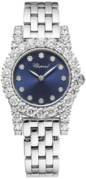 Chopard Diamond Hour Niebieski/18 karatowe białe złoto Ø30 mm 10A377-1002