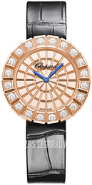 Chopard Ice Cube Różowe złoto/Skóra Ø36 mm 134015-5001