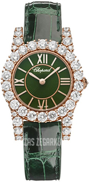 Chopard Diamond Hour Zielony/Skóra Ø30 mm 13A377-5008