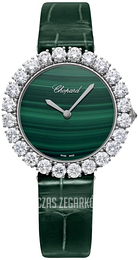 Chopard Diamond Hour Zielony/Skóra Ø35.75 mm 13A419-1001