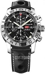 Chopard Classic Racing GMT Chrono Czarny/Skóra Ø42.5 mm 168992-3001