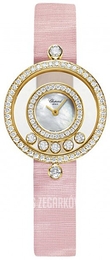 Chopard Ladies Happy Diamonds Biały/Tkanina Ø30 mm 203957-0001