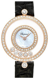Chopard Happy Diamonds Biały/Skóra Ø26 mm 203957-5208