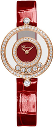 Chopard Happy Diamonds Czerwony/Skóra Ø26 mm 203957-5210