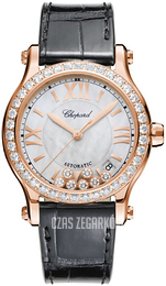 Chopard Happy Sport Srebrny/Skóra Ø36 mm 274808-5006