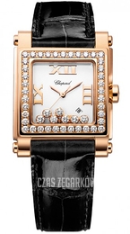 Chopard Happy Sport Biały/Skóra Ø30 mm 275321-5002
