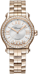 Chopard Happy Sport Srebrny/18 karatowe różowe złoto Ø33 mm 275378-5004