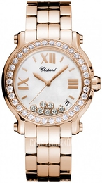 Chopard Happy Sport 18 karatowe różowe złoto Ø36 mm 277481-5002