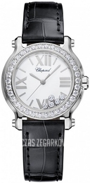 Chopard Happy Sport Biały/Skóra Ø30 mm 278509-3007