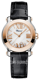 Chopard Happy Sport Mini Biały/Skóra Ø30 mm 278509-6002