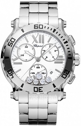 Chopard Happy Sport Biały/Stal Ø42 mm 288499-3003