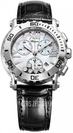 Chopard Happy Sport Chronographe Biały/Skóra Ø42 mm 288499-3006