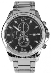 Citizen Dress Czarny/Stal Ø42 mm AN3550-55E
