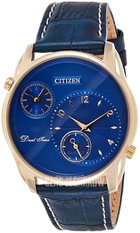 Citizen Elegance Niebieski/Skóra Ø44 mm AO3033-00L