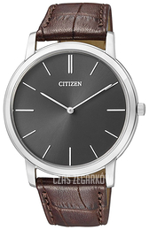 Citizen Leather Szary/Skóra Ø39 mm AR1110-02H