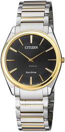 Citizen Eco Drive 180 Czarny/Stal w odcieniu złota Ø39 mm AR3078-88E