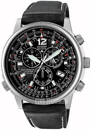 Citizen Radio Controlled Czarny/Skóra Ø47 mm AS4020-28E