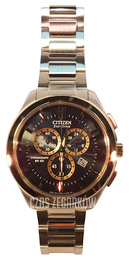 Citizen Czarny/Pozlacana Ø45 mm AT2176-58E
