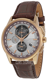 Citizen Perpetual Calendar Szary/Skóra Ø43 mm AT8113-04H