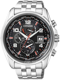 Citizen Radio Controlled Czarny/Stal Ø44 mm AT9030-55F