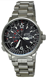 Citizen Nighthawk Czarny/Stal Ø42 mm BJ7017-50E