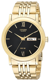 Citizen Czarny/Pozlacana Ø38 mm BK4052-59E
