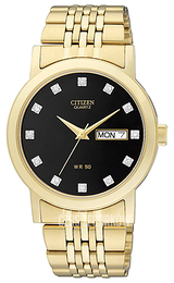 Citizen Czarny/Pozlacana Ø36 mm BK4052-59F