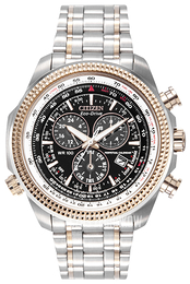 Citizen Perpetual Calendar Czarny/Stal w kolorze różowego złota Ø48 mm BL5406-56F